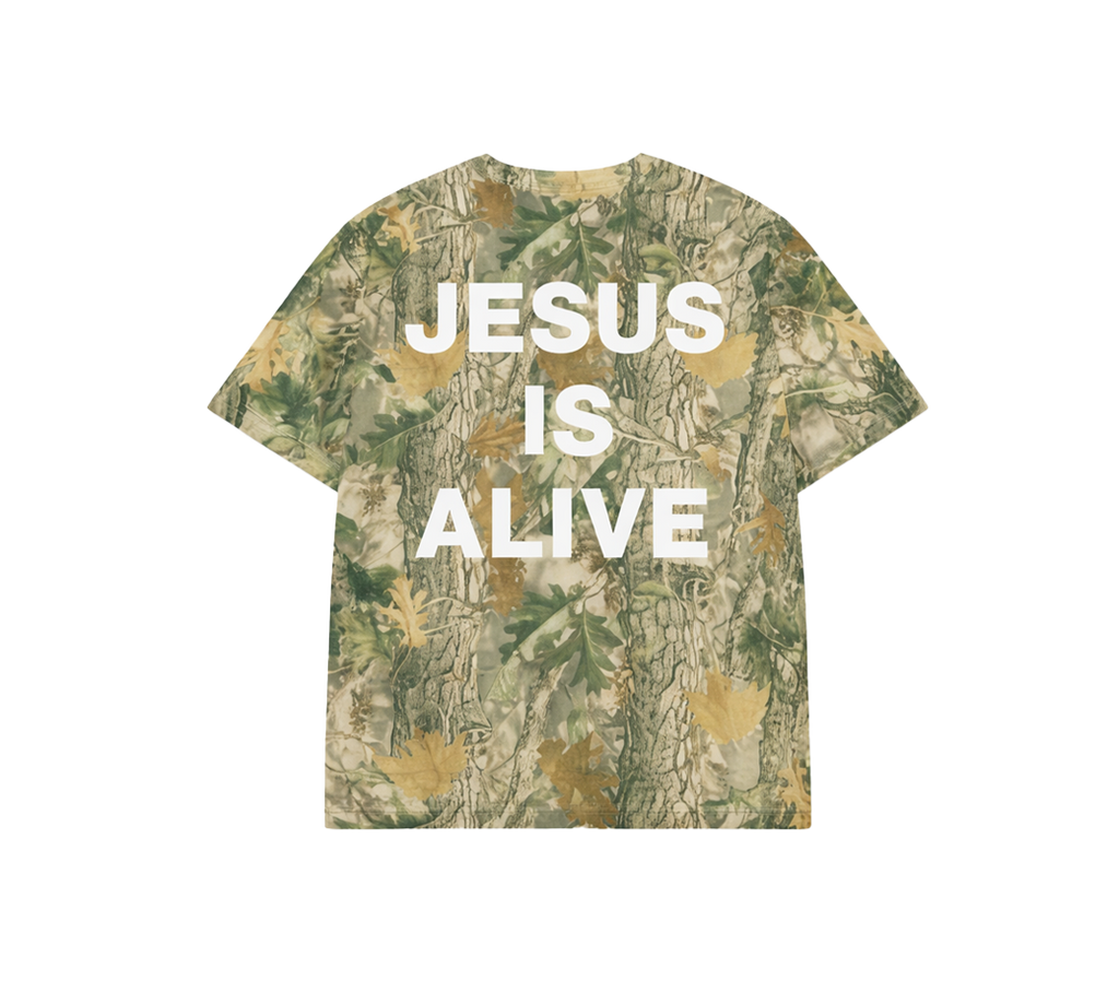 Jesus is Alive Camo Tee