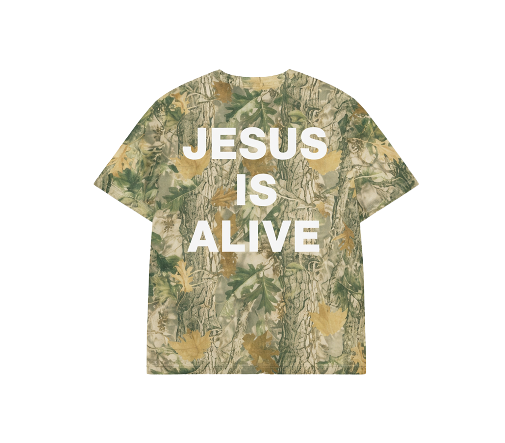 Jesus is Alive Camo Tee